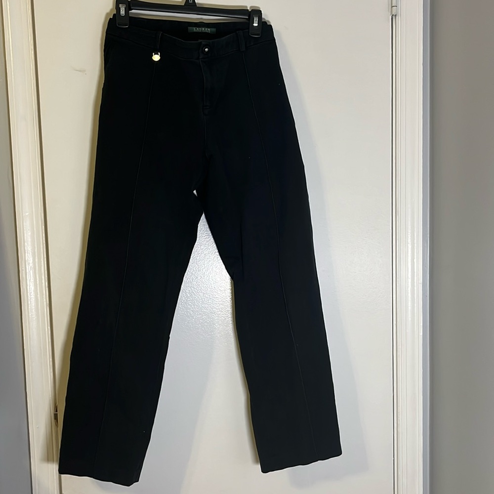 Lauren Ralph Lauren Women's Black Straight Leg Pants